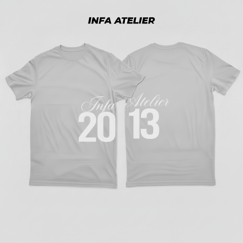 Infa Atelier 2013 Graphic Tee - Light Grey