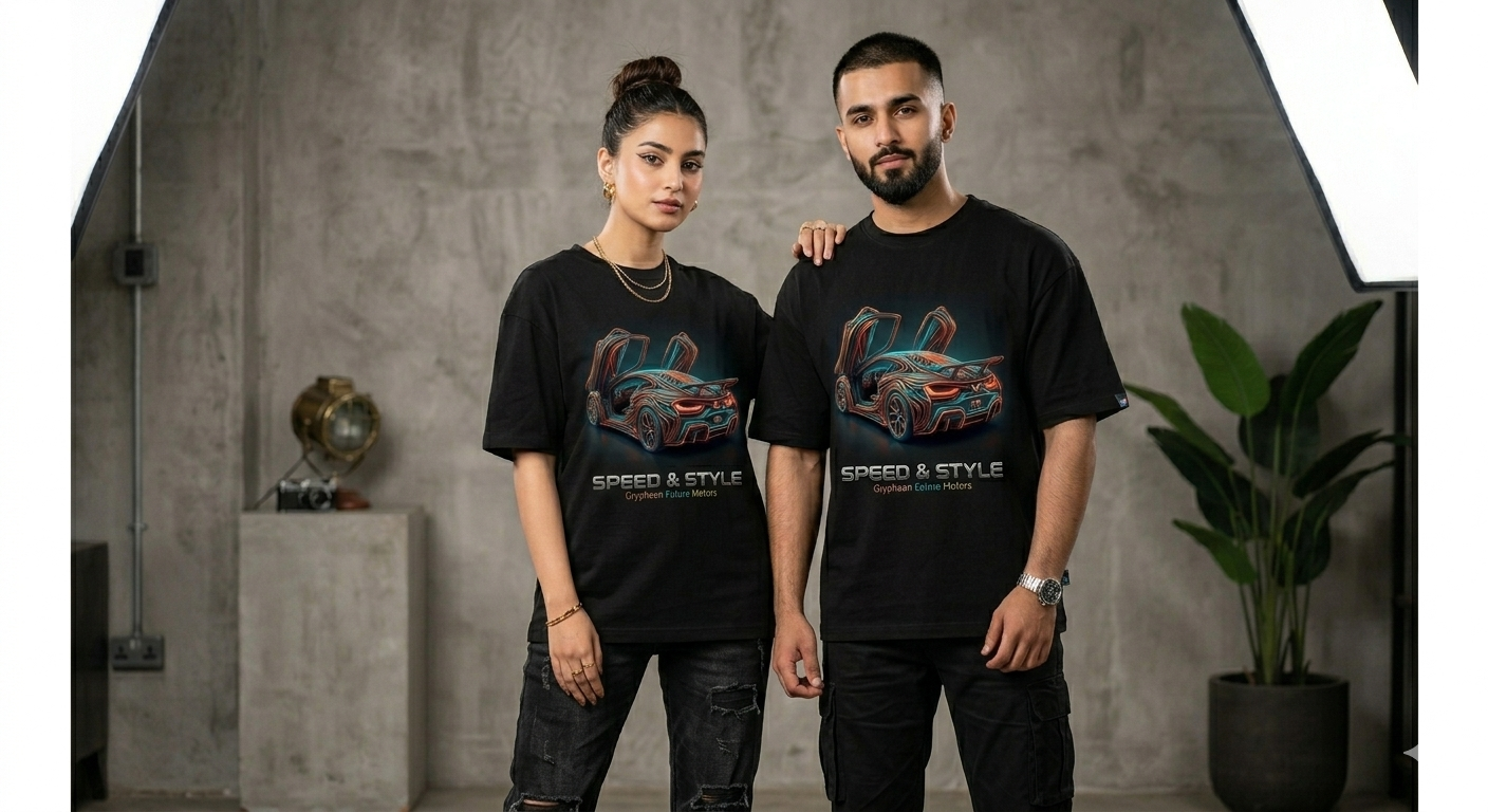 The "Hyper-Drive" Mid-Drop Speed & Style Graphic Tee