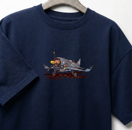 The "Iron Wing" Mid Oversize Drop-Shoulder Tee