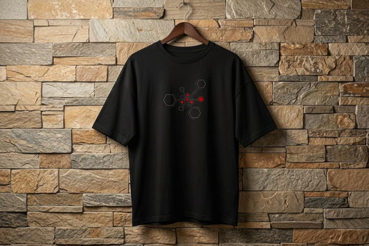 Hexnode Circuit Mid Oversize Dropshoulder Unisex Tee