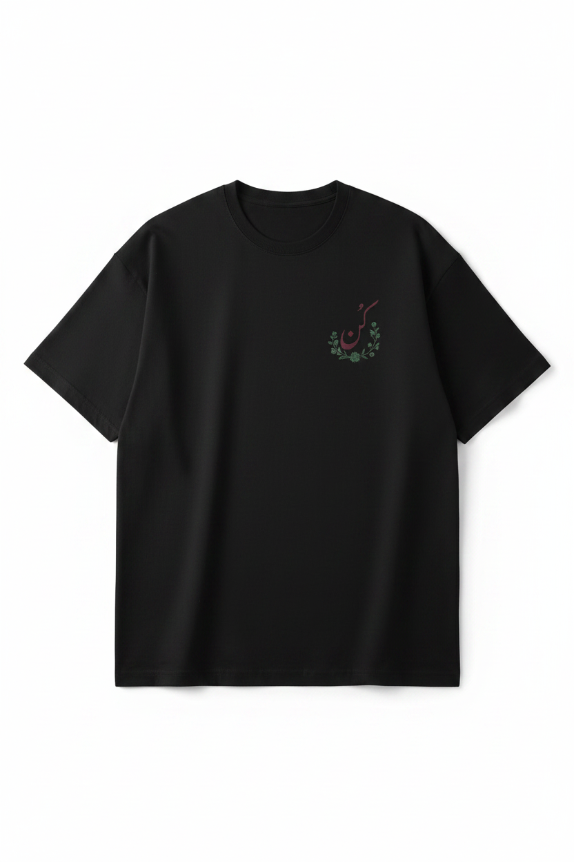 Black tee front mockup