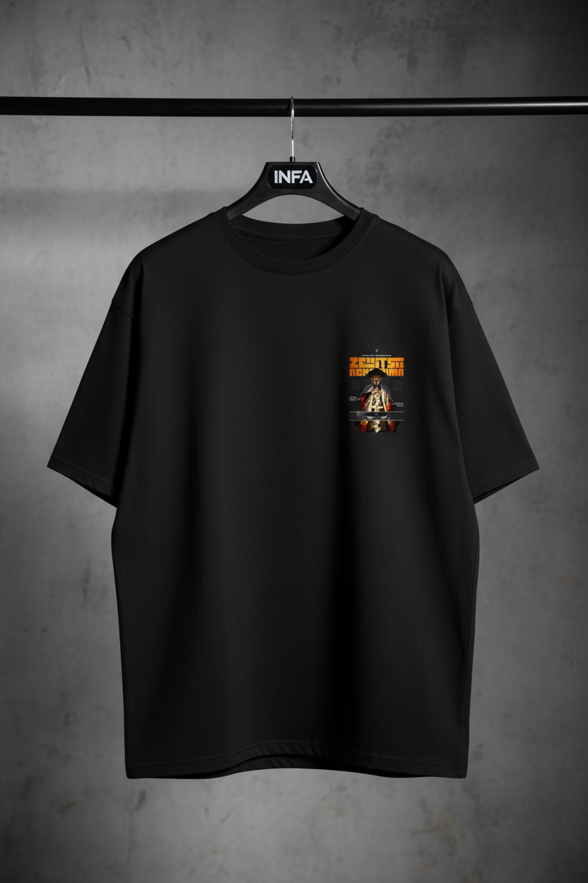 Zenitsu Agatsuma Graphic Tee | Mid-Oversized Drop-Shoulder T-Shirt