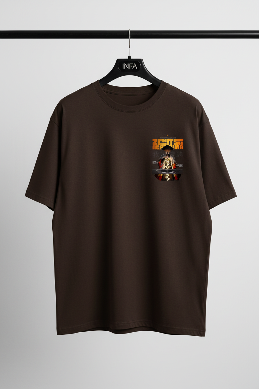 Zenitsu Agatsuma Graphic Tee | Mid-Oversized Drop-Shoulder T-Shirt
