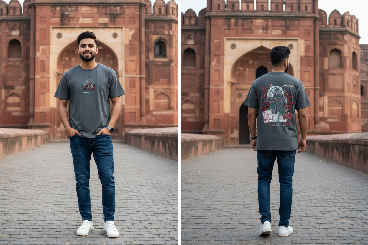 Charcoal Grey Front & Back