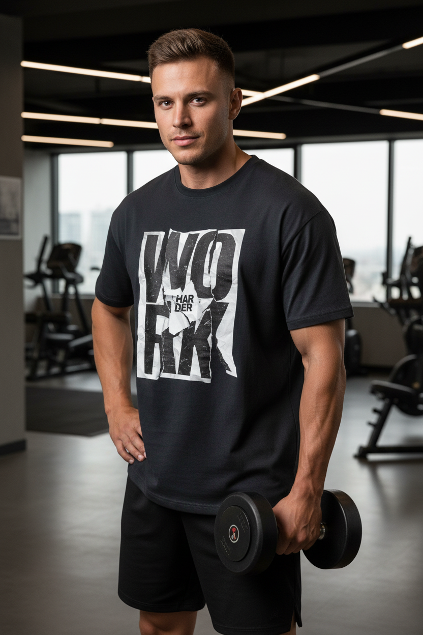 Dark Charcoal Grey - Gym Shot