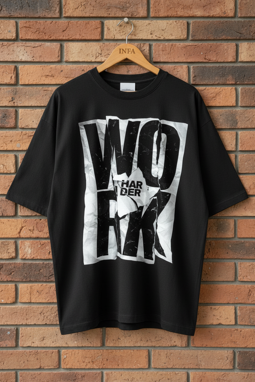 Dark Charcoal Grey - Work Harder