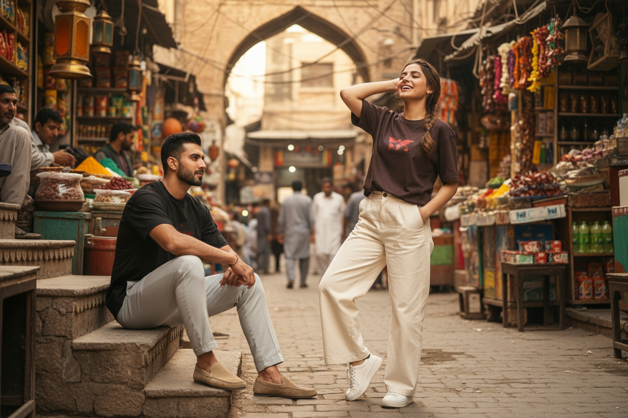 Dark Chocolate Brown — Lahore Walled City (New Location & Style)
