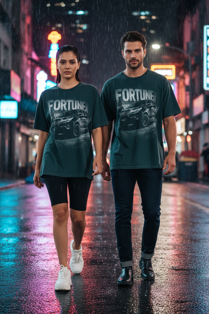 INFA Fortuner Graphic Tee - Dark Teal Male & Female