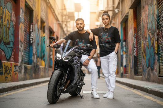Speed & Style oversized drop shoulder tee in Black