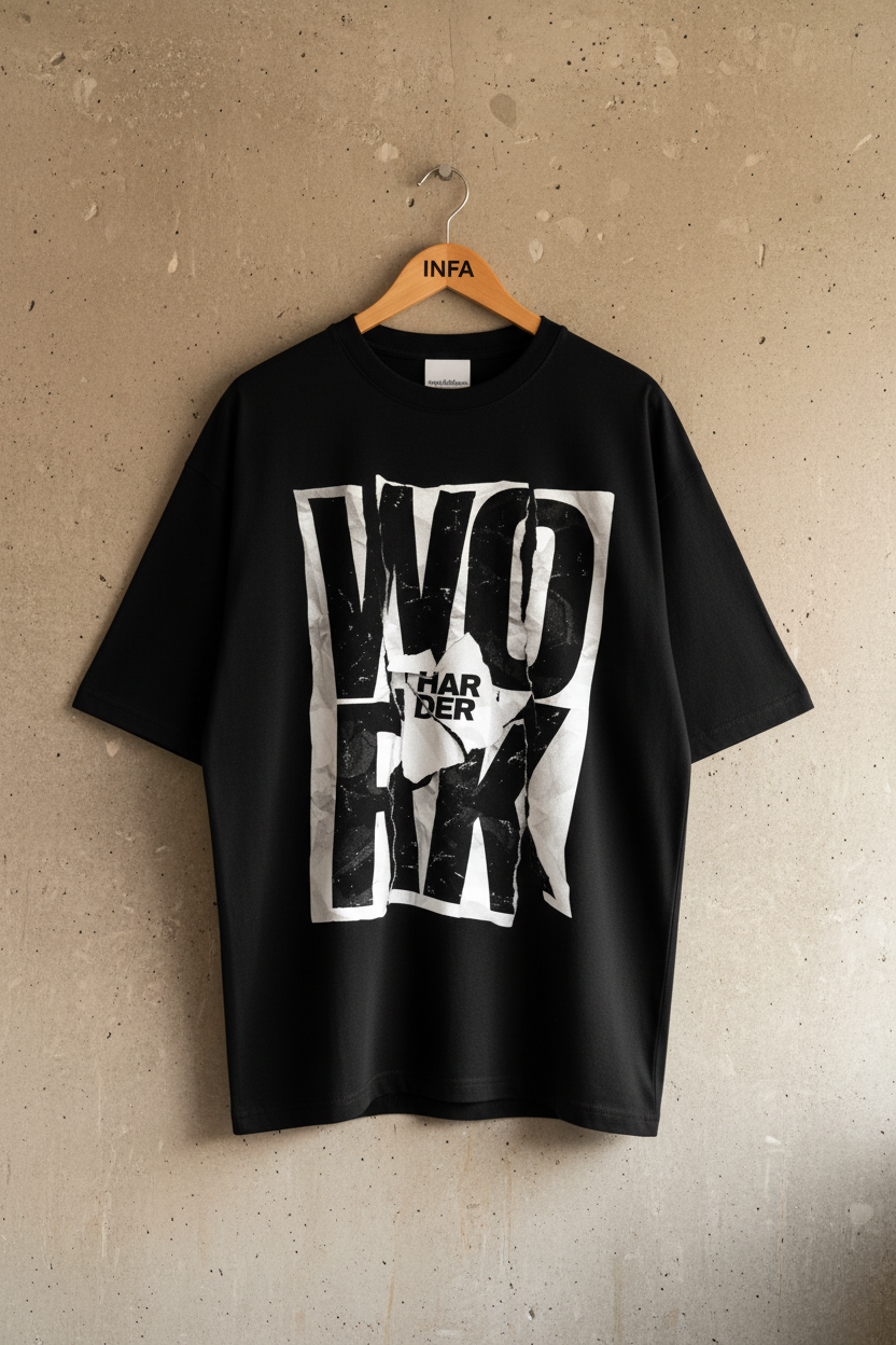 INFA Work Harder Tee - Black