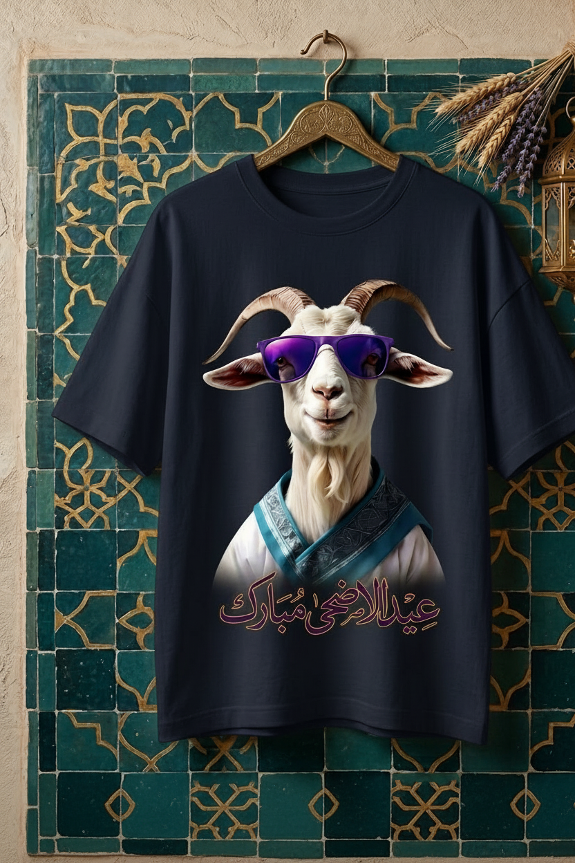 Bakra Swag Eid ul Adha Tee – Navy Blue