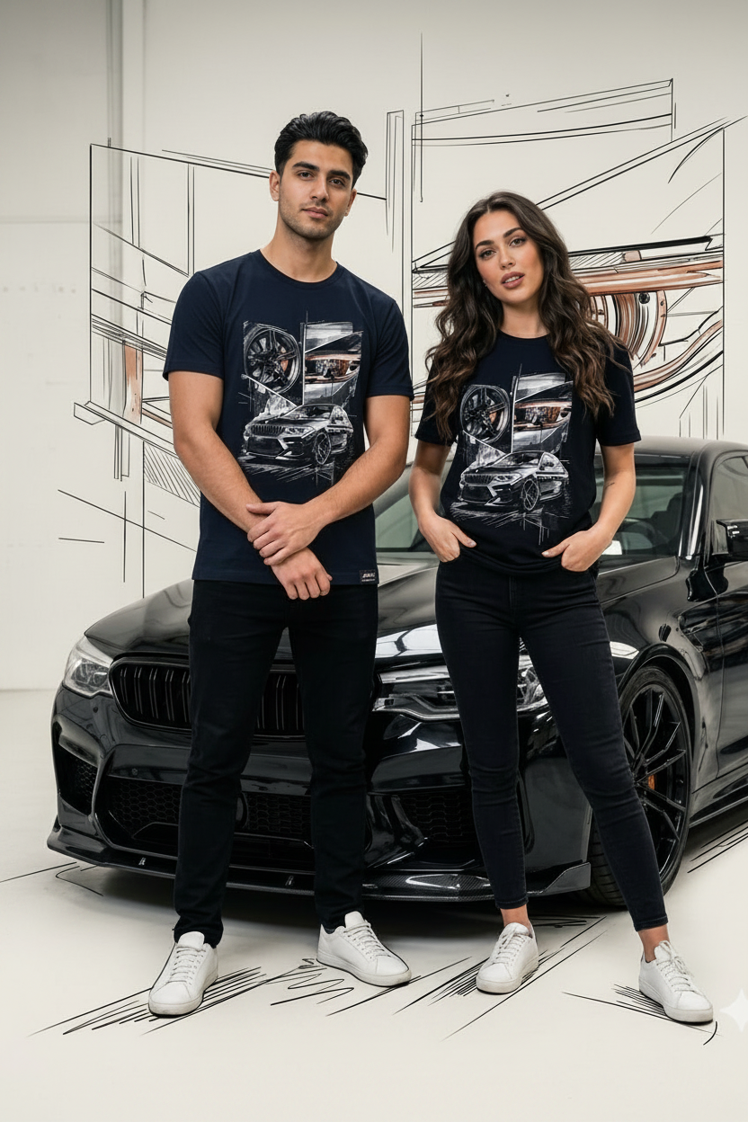 BMW Graphic T-Shirt - Navy Blue
