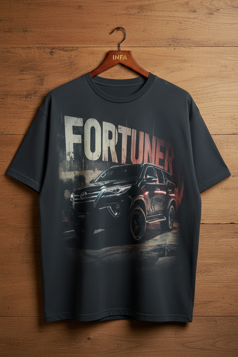INFA Fortuner Graphic Tee - Dark Charcoal Grey
