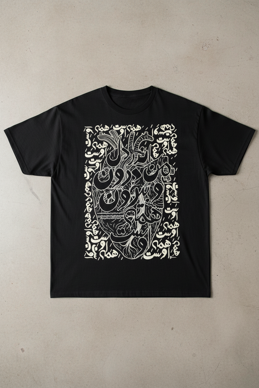 Black - Calligraphy Graphic Tee