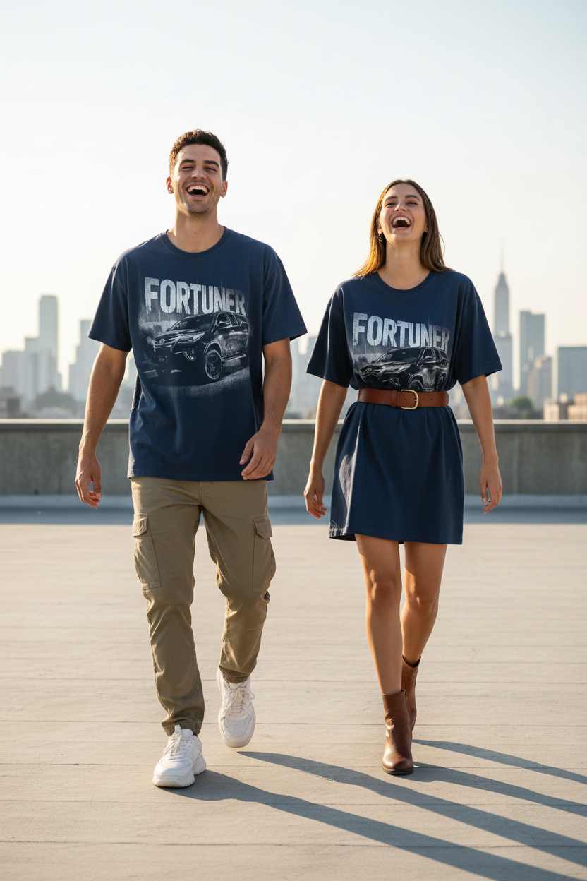 INFA Fortuner Graphic Tee - Navy Blue Male & Female