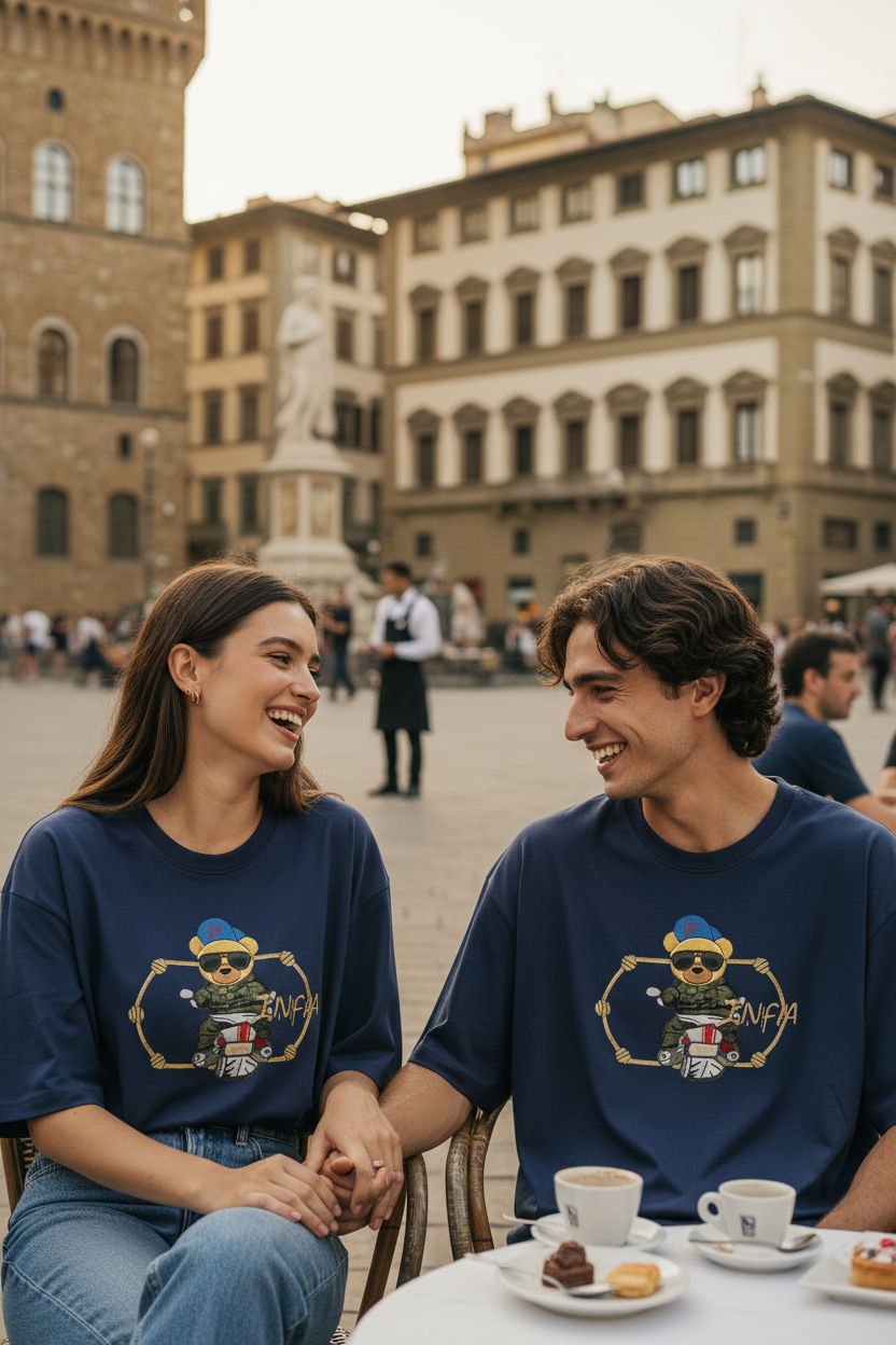 INFA Teddy Rider Couple - Navy Blue - Florence