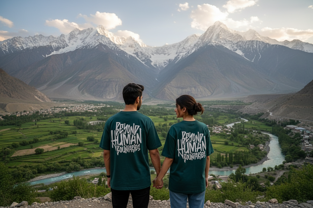 Beyond Human Boundaries Tee - Dark Teal