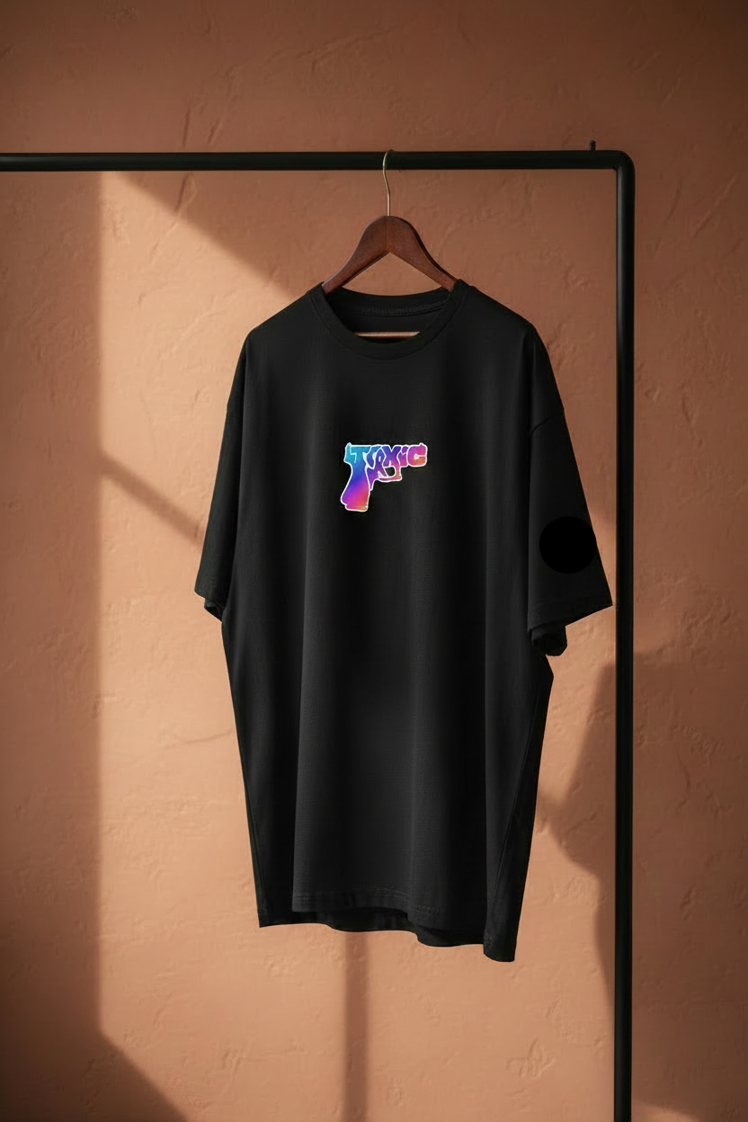 TOXIC Tee - Medium Dark Grey - Hanger Shot