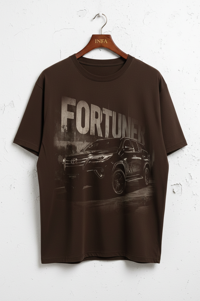 INFA Fortuner Graphic Tee - Dark Coffee Brown