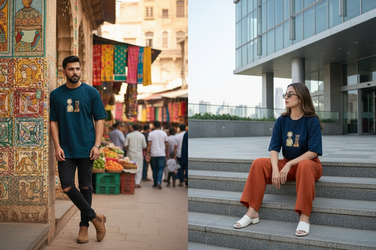 Dark Teal Tee - Both Models v2