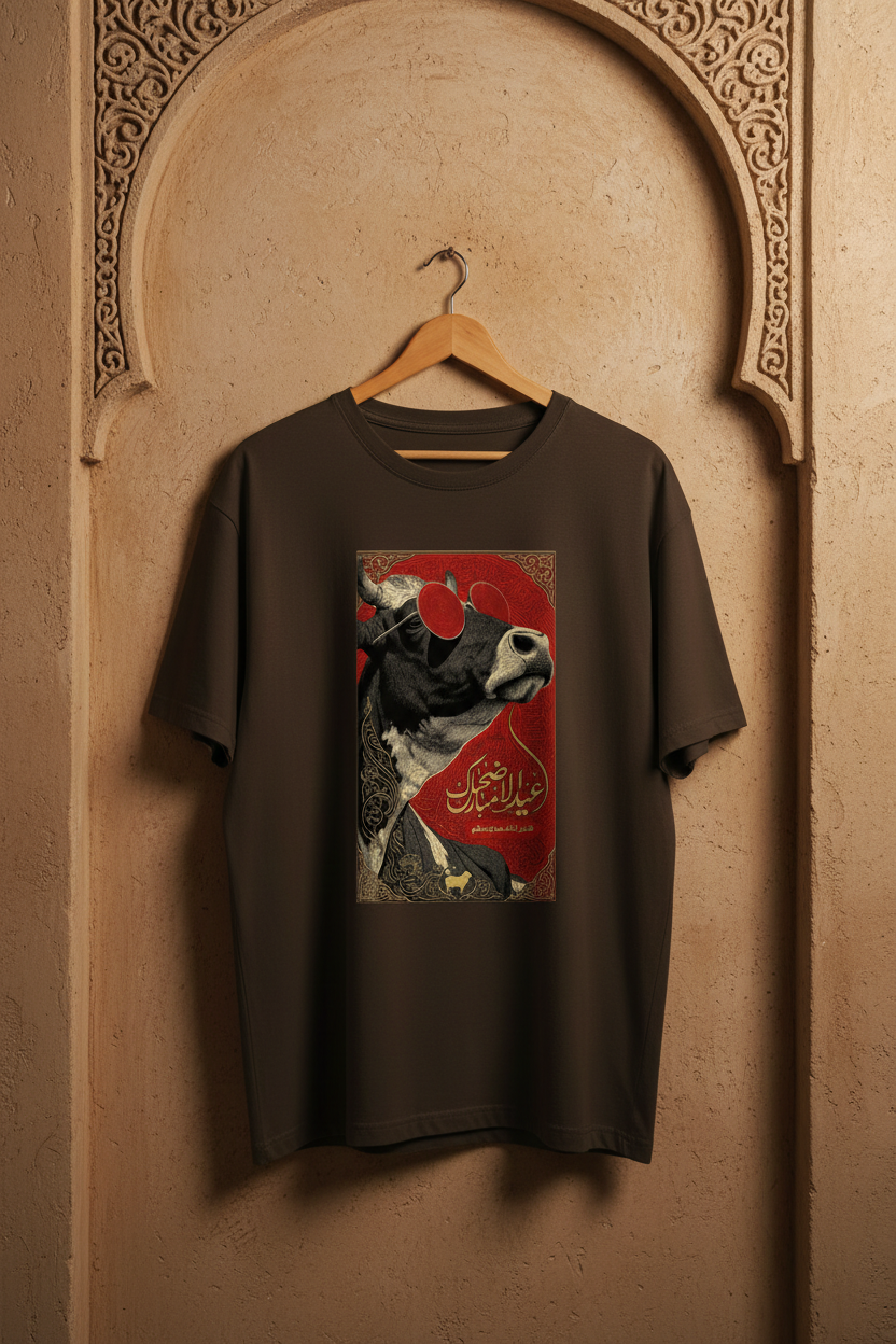 Cow Mandi Tee – Dark Coffee Brown