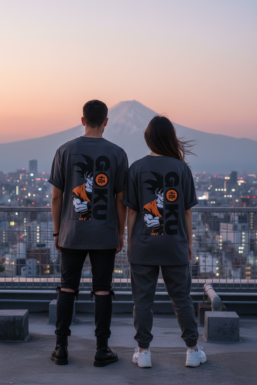 Goku Edition Tee - Dark Charcoal Grey