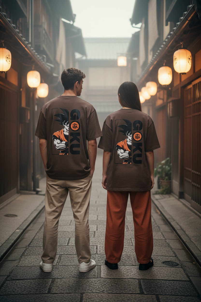 Goku Edition Tee - Dark Coffee Brown