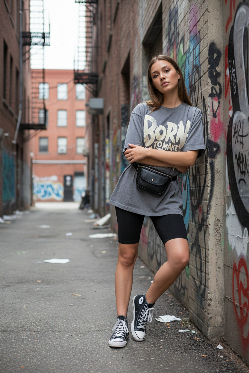 Born To Make History Women Tee - Medium Grey