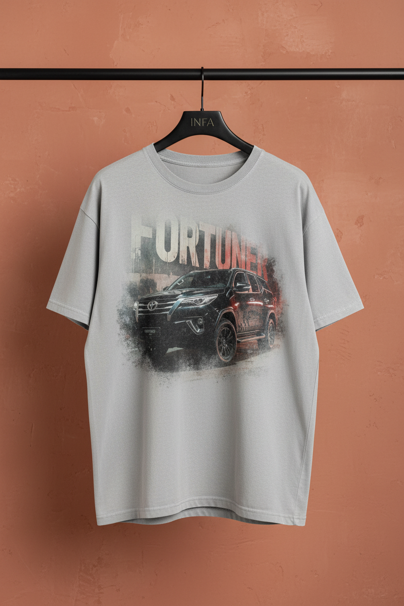 INFA Fortuner Graphic Tee - Light Grey