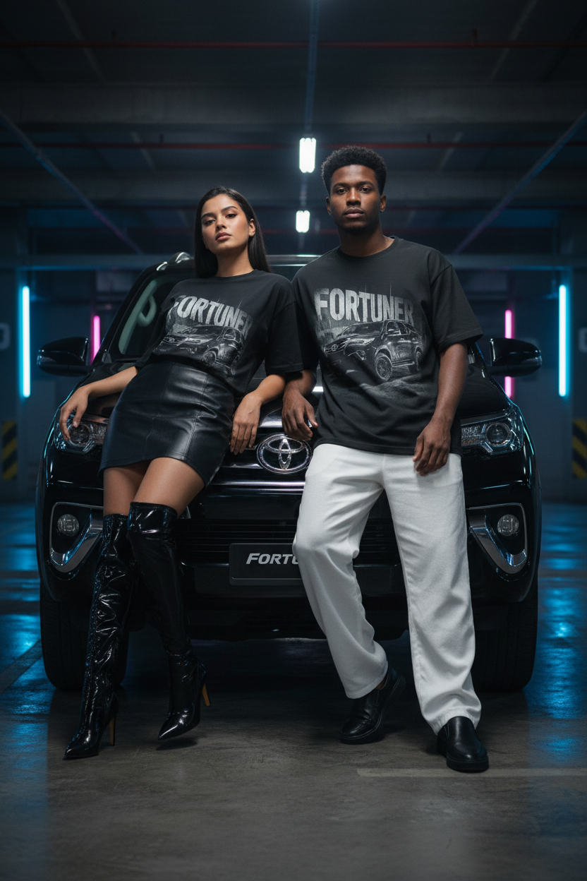INFA Fortuner Graphic Tee - Black Male & Female