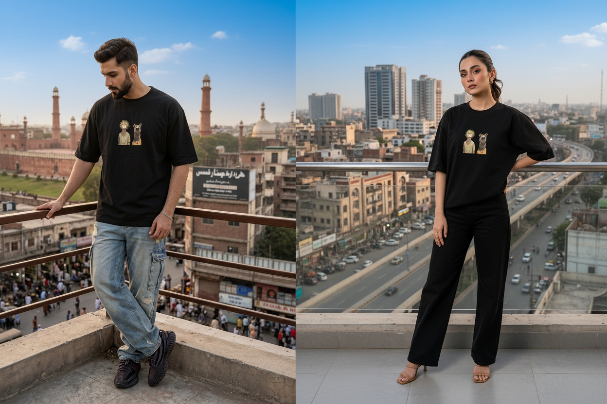 Navy Blue Tee - Both Models