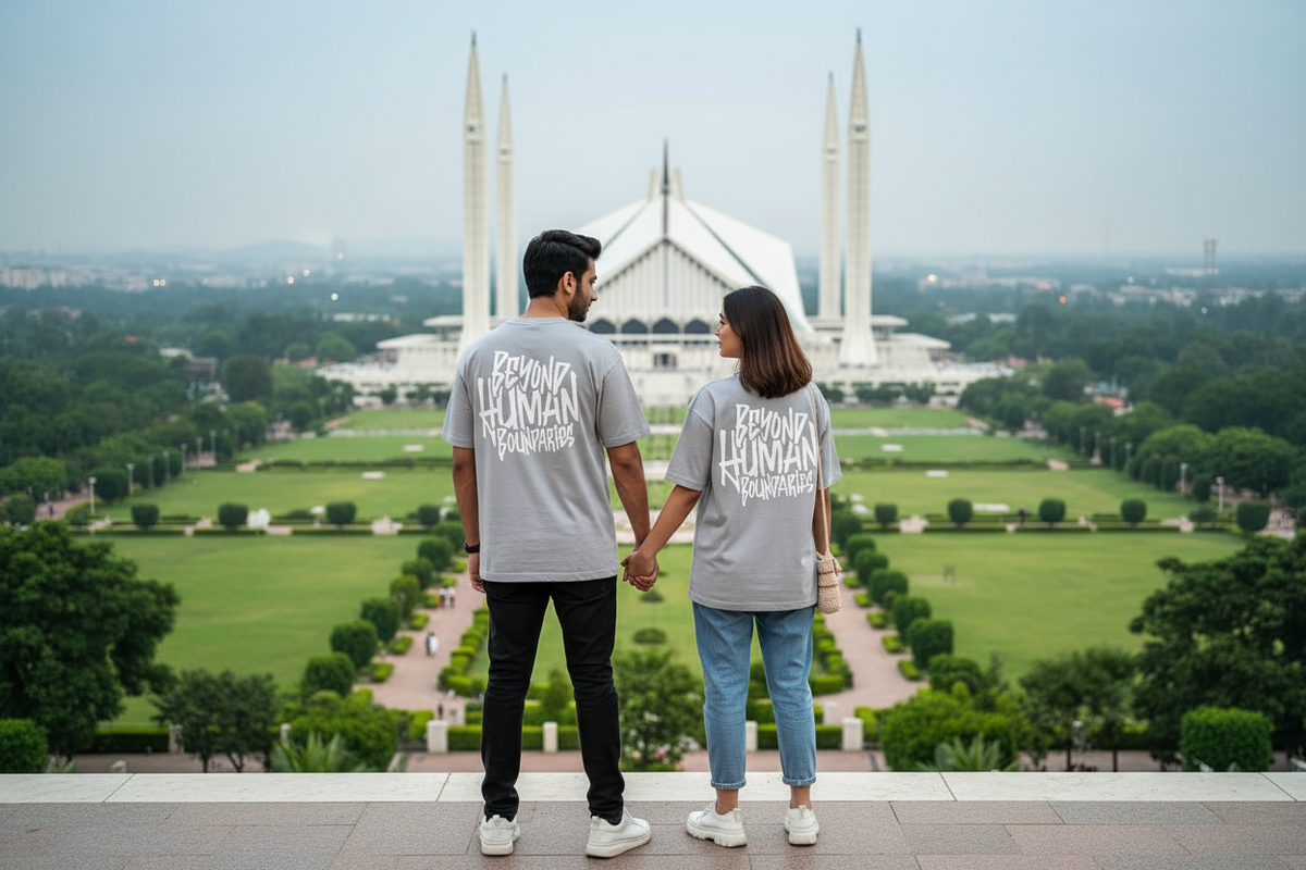 Beyond Human Boundaries Tee - Light Grey Silver