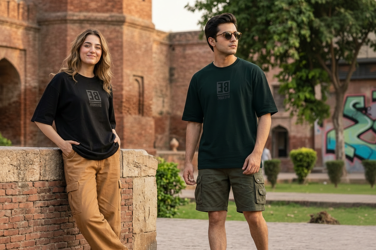 Dark Teal – BE DIFFERENT. Oversized Drop Shoulder Tee