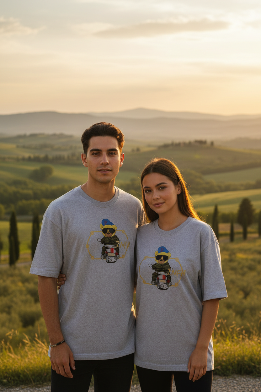INFA Teddy Rider Couple - Light Grey - Tuscany