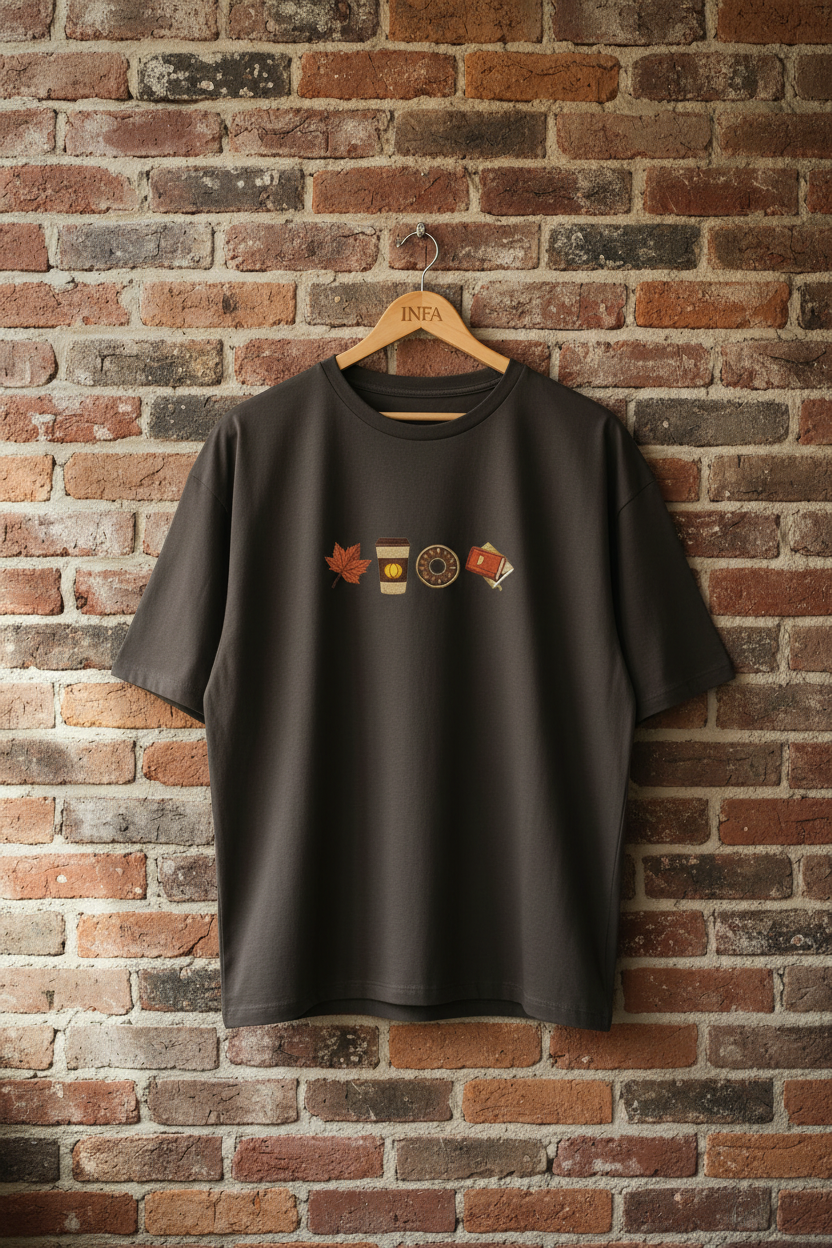 INFA Dark Coffee Brown Tee