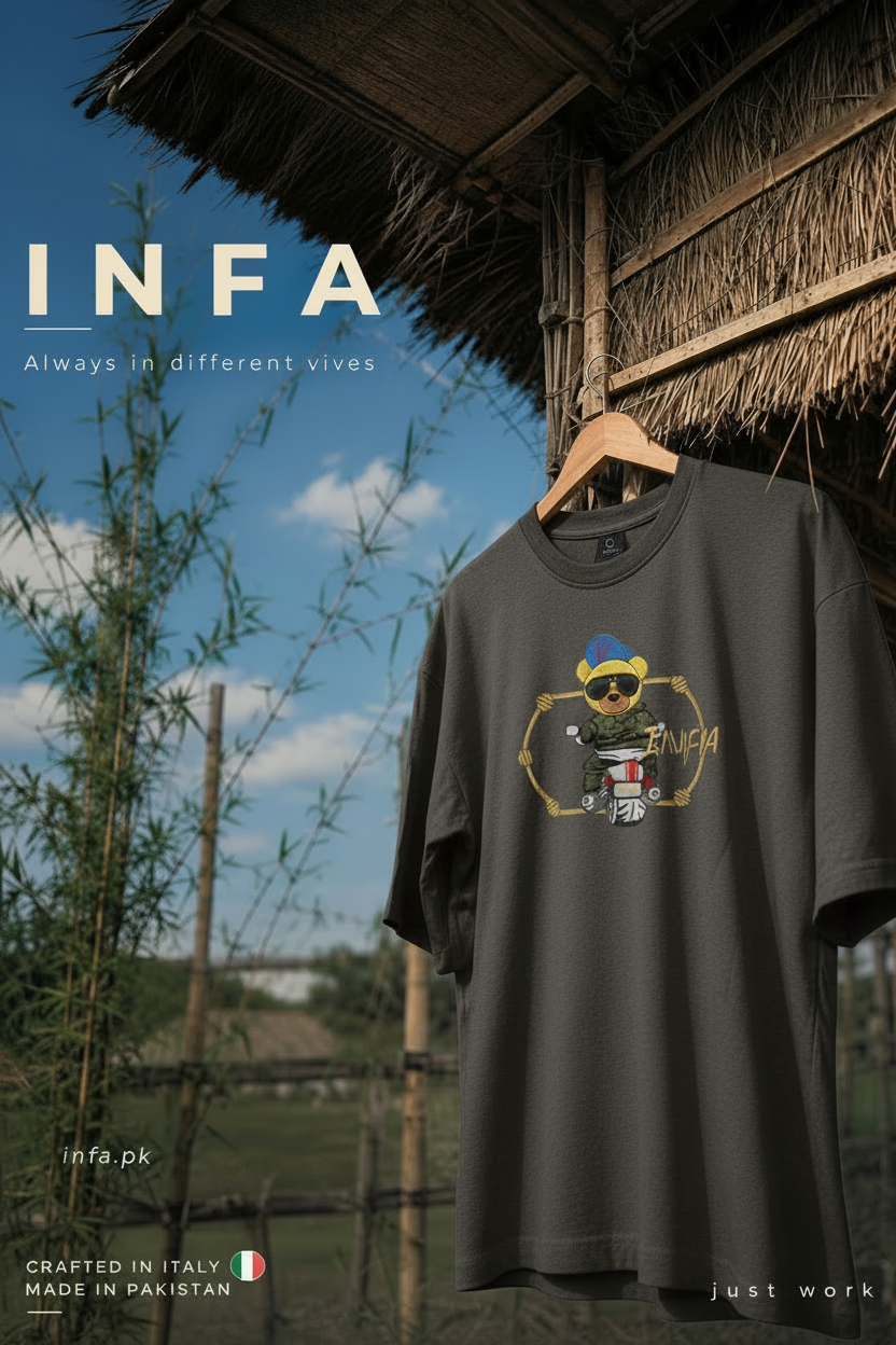INFA Teddy Biker - Dark Charcoal Grey