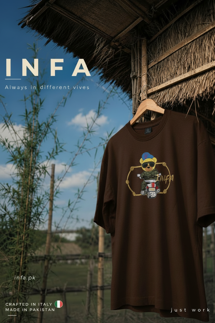 INFA Teddy Biker - Dark Coffee Brown