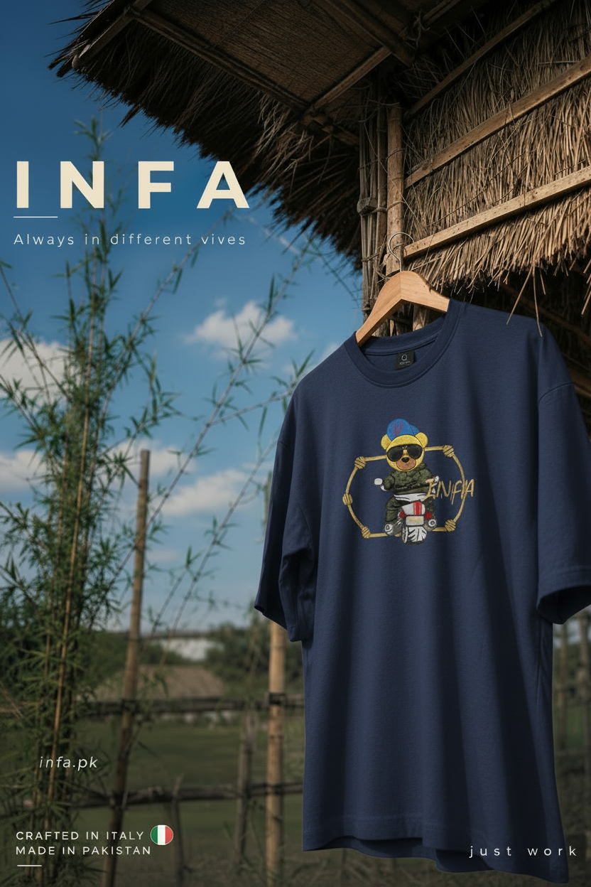 INFA Teddy Biker - Navy Blue