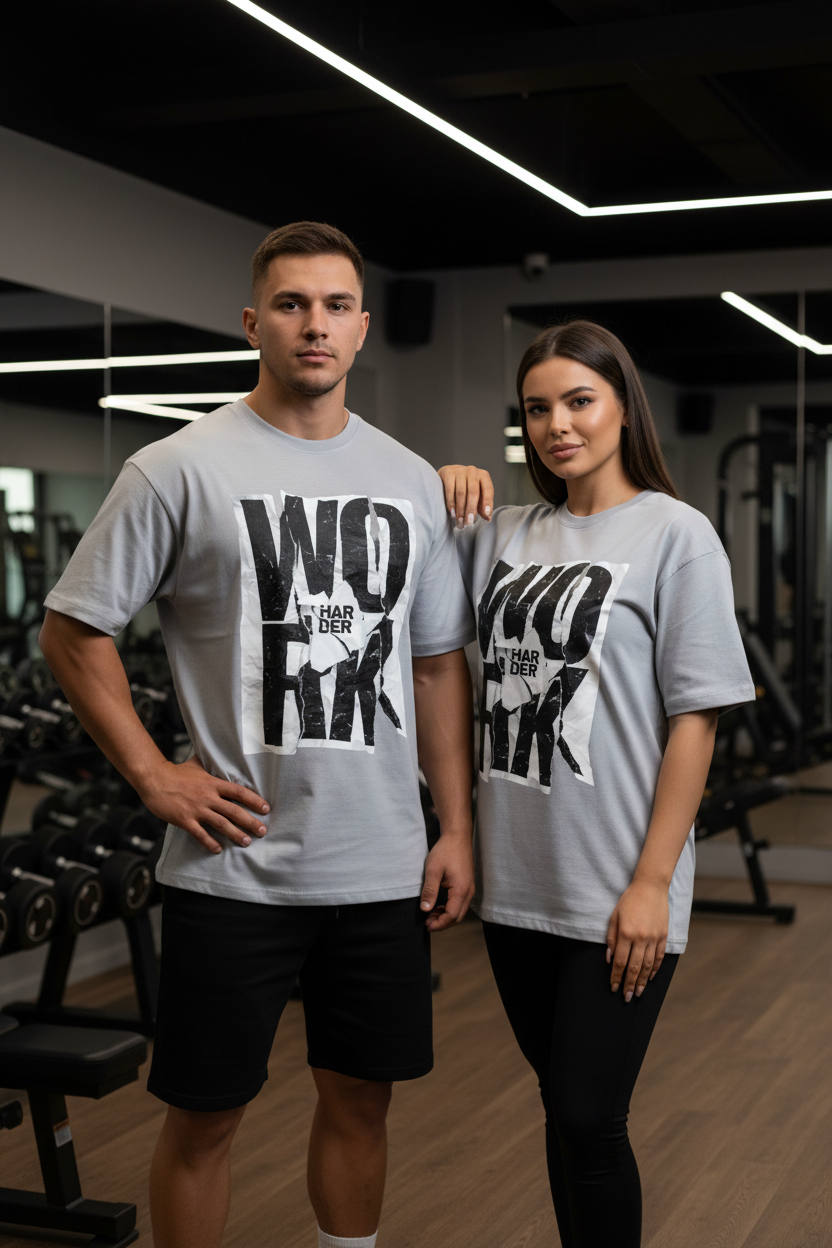 Light Grey - Couple Gym Shot