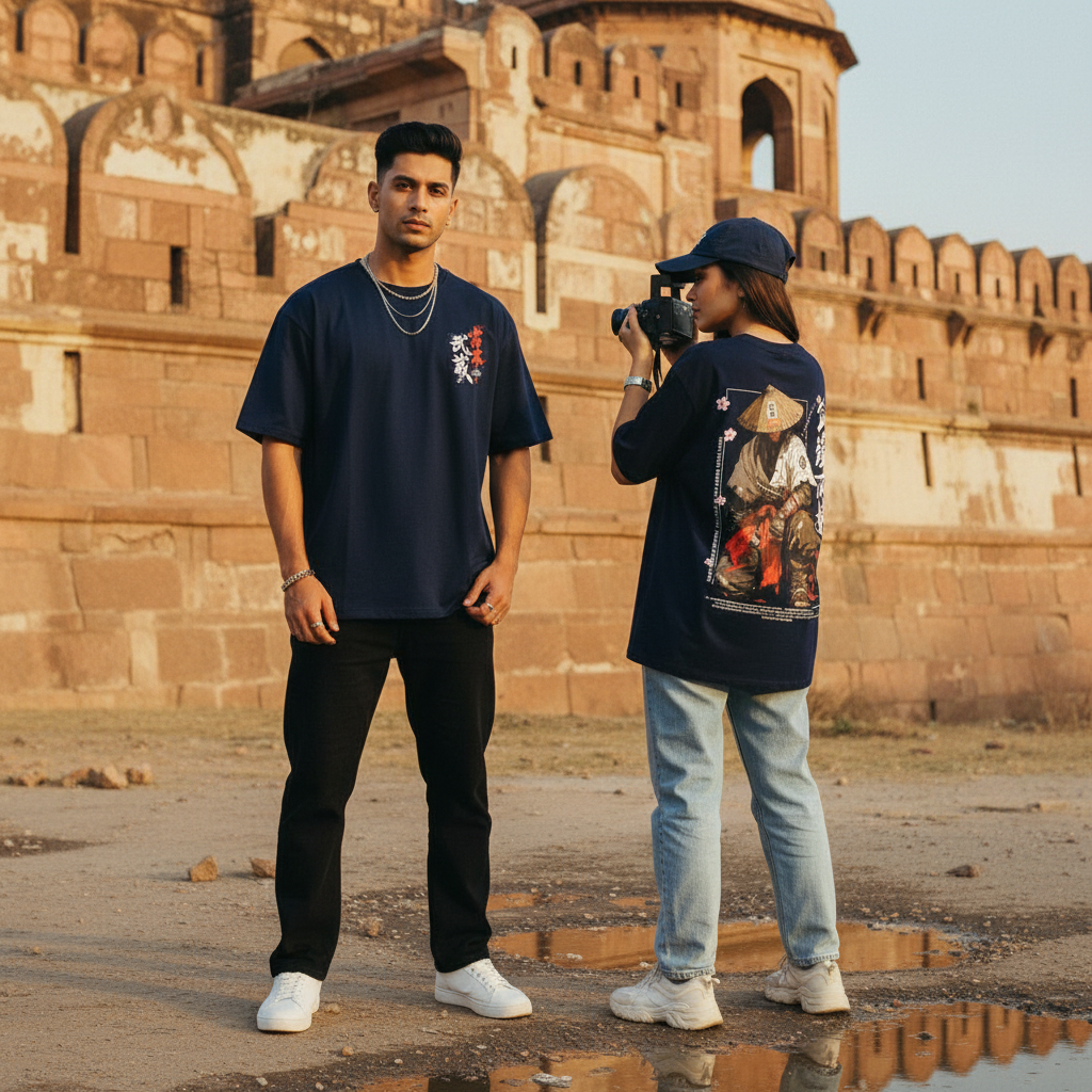 Navy Blue Couple - Lahore Fort