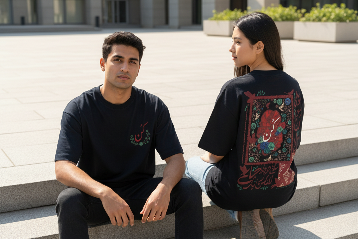 كن — The "Kun" Heritage Oversized Drop Shoulder Graphic Tee