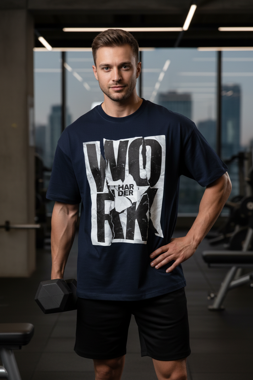 Navy Blue - Gym Shot