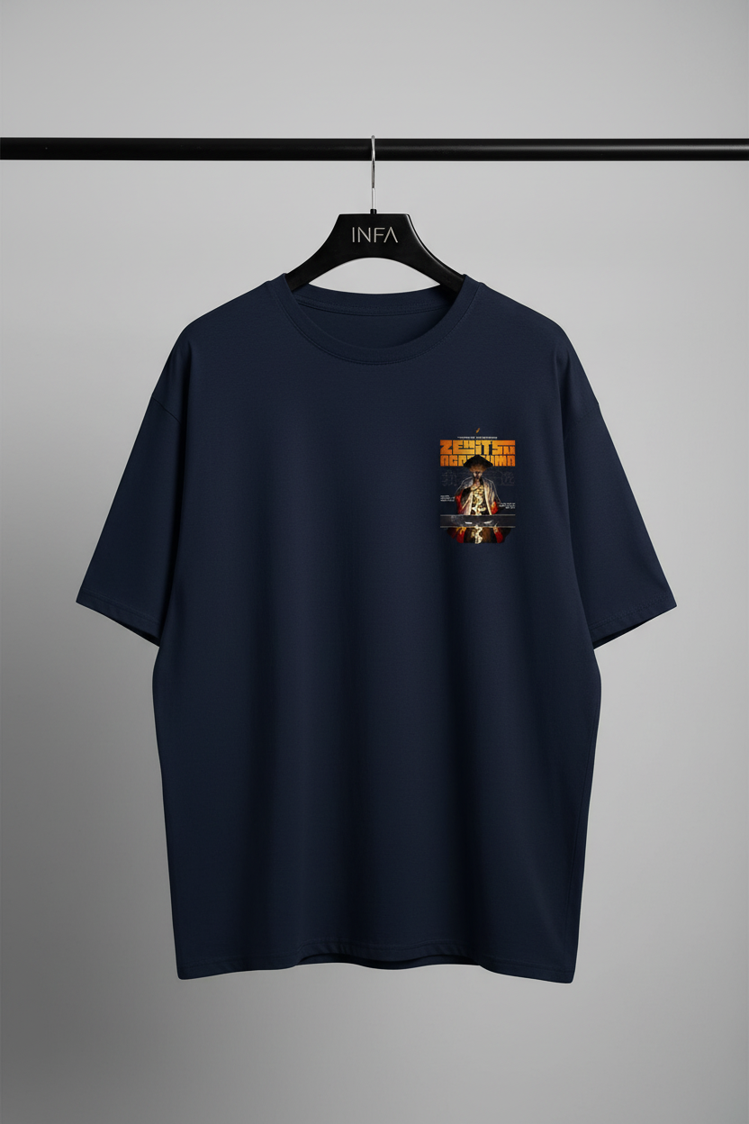 Zenitsu Agatsuma Graphic Tee | Mid-Oversized Drop-Shoulder T-Shirt