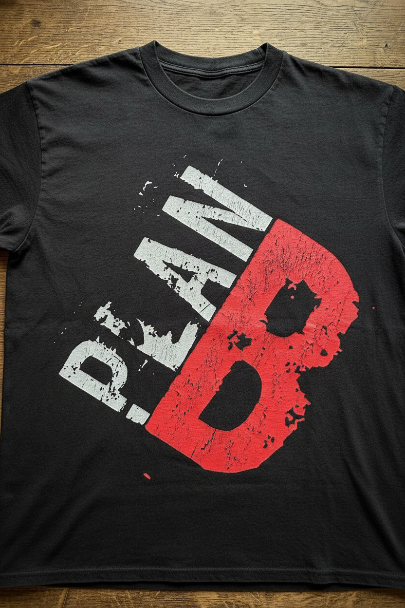 PLAN B Jet Black Tee