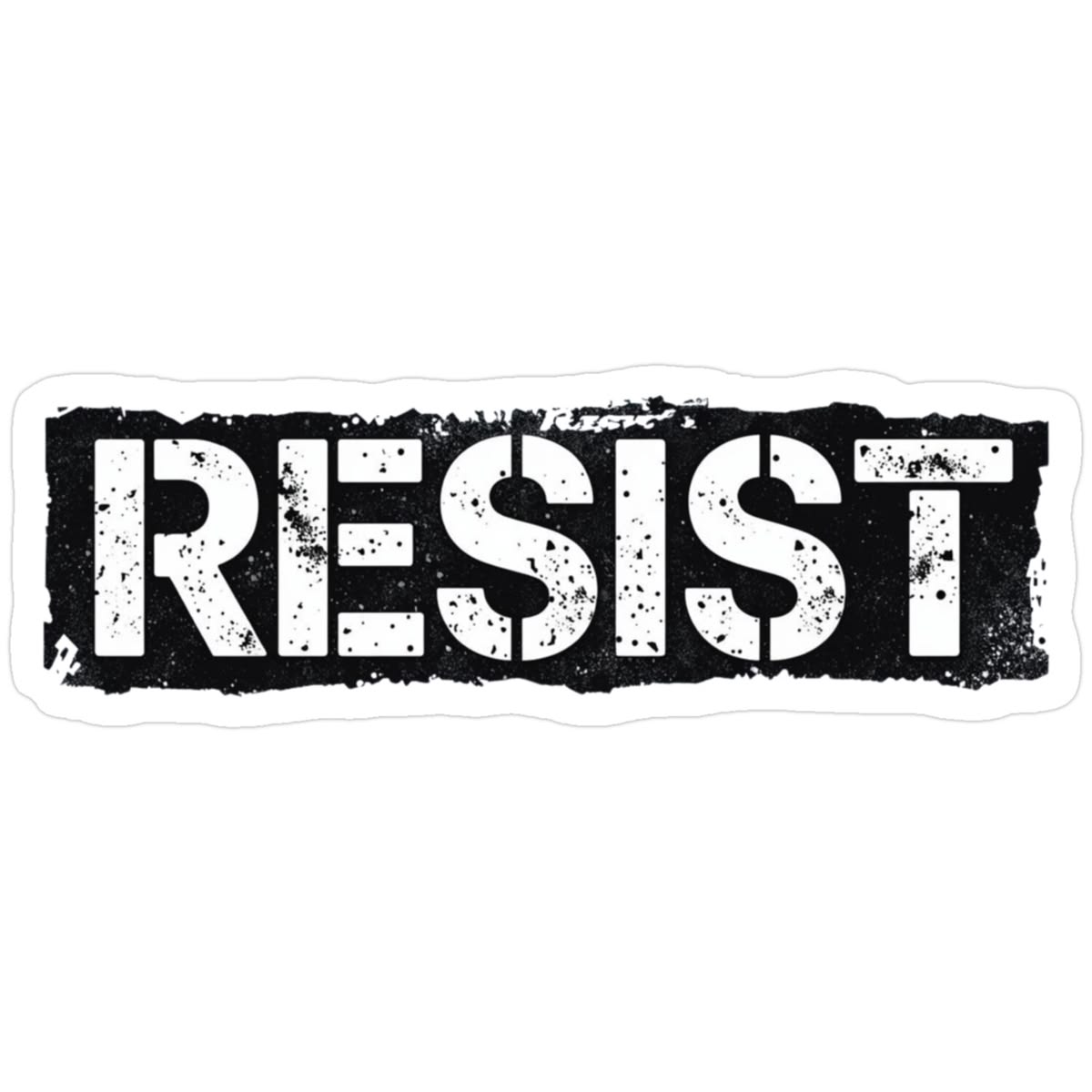 RESIST Graphic Tee — Women's Mid Oversized Drop Shoulder