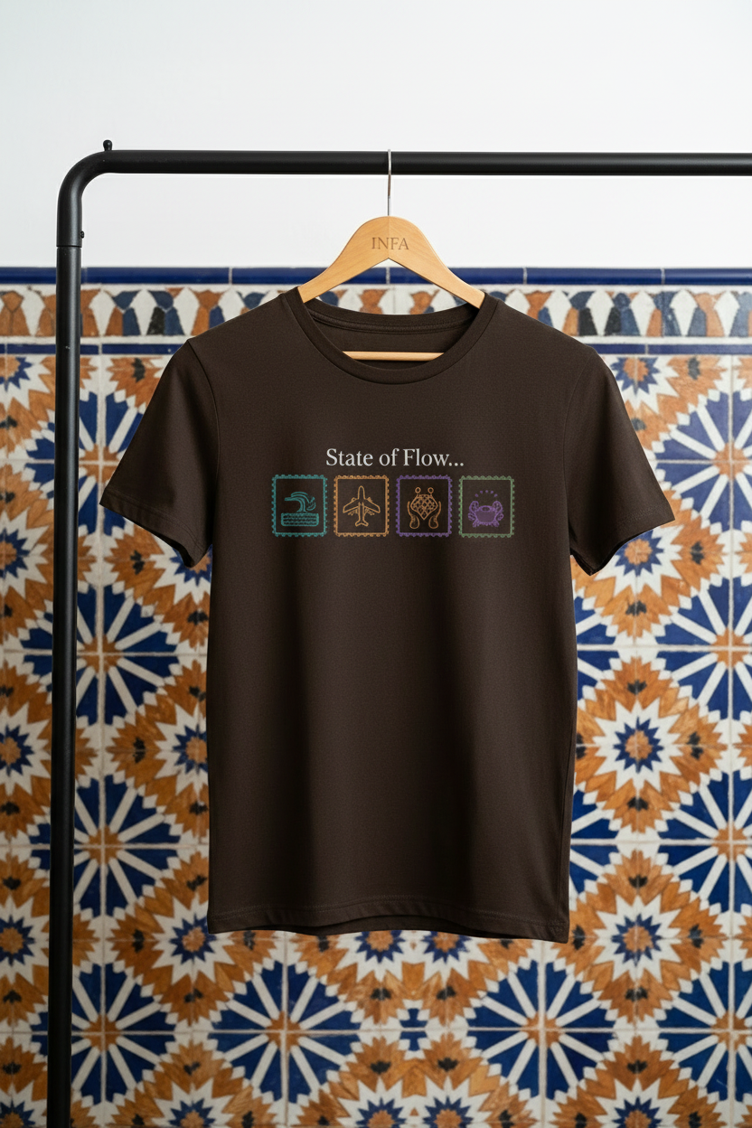 State of Flow — Dark Coffee Brown INFA Tee